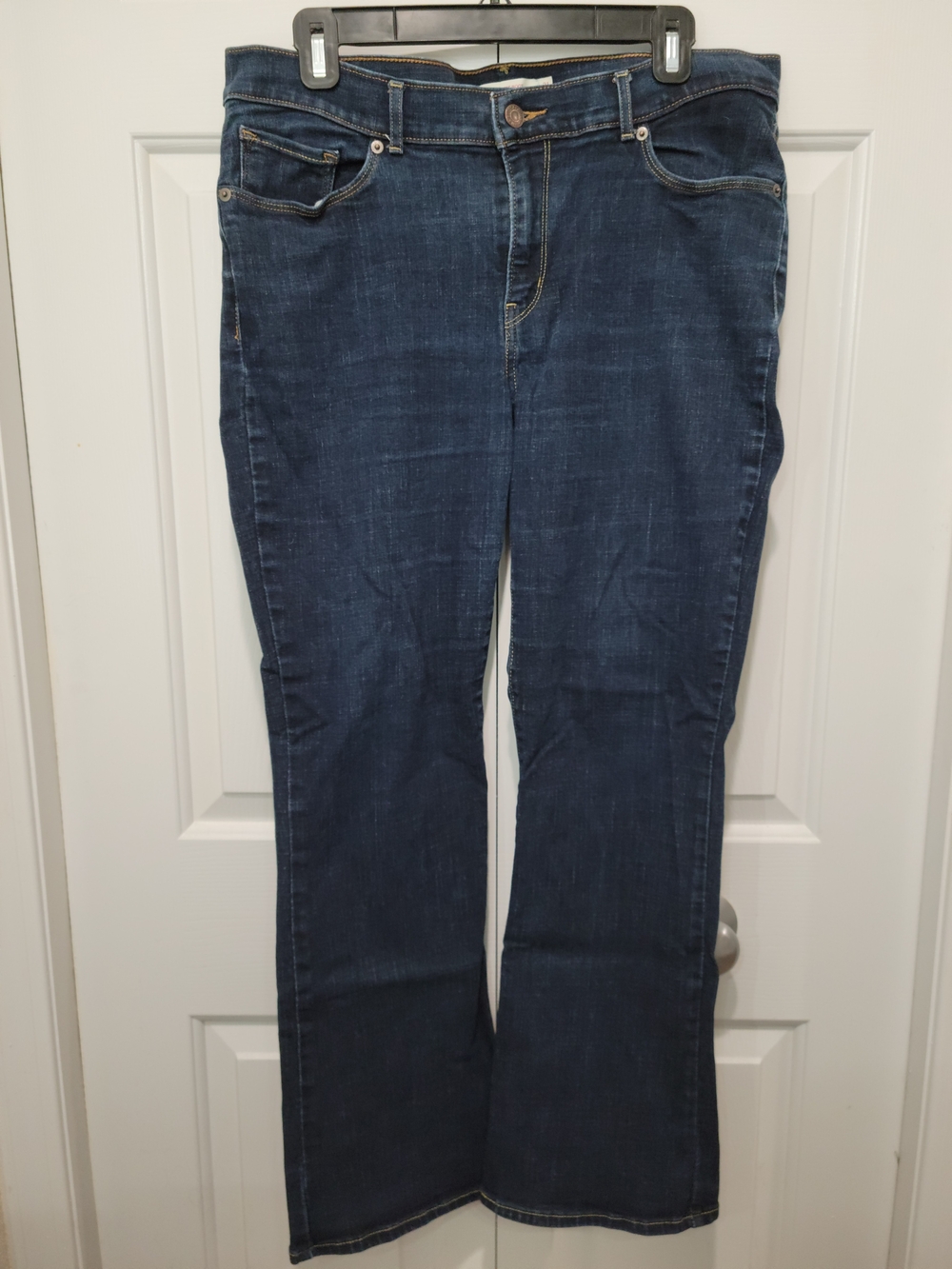Levi's High-Waist Dark Blue Bootcut Jeans